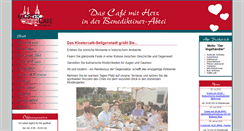Desktop Screenshot of klostercafe-seligenstadt.de